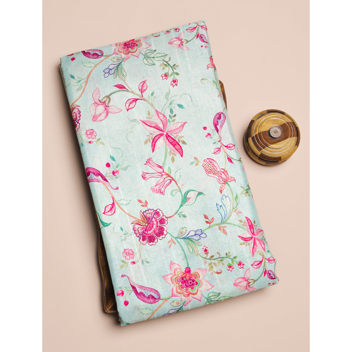 SEMI TUSSAR PRINTED FABRIC