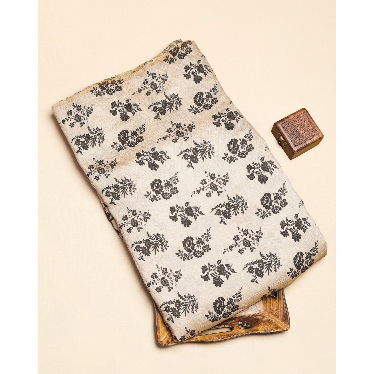 MOGRA CHANDERI PRINTED FABRIC