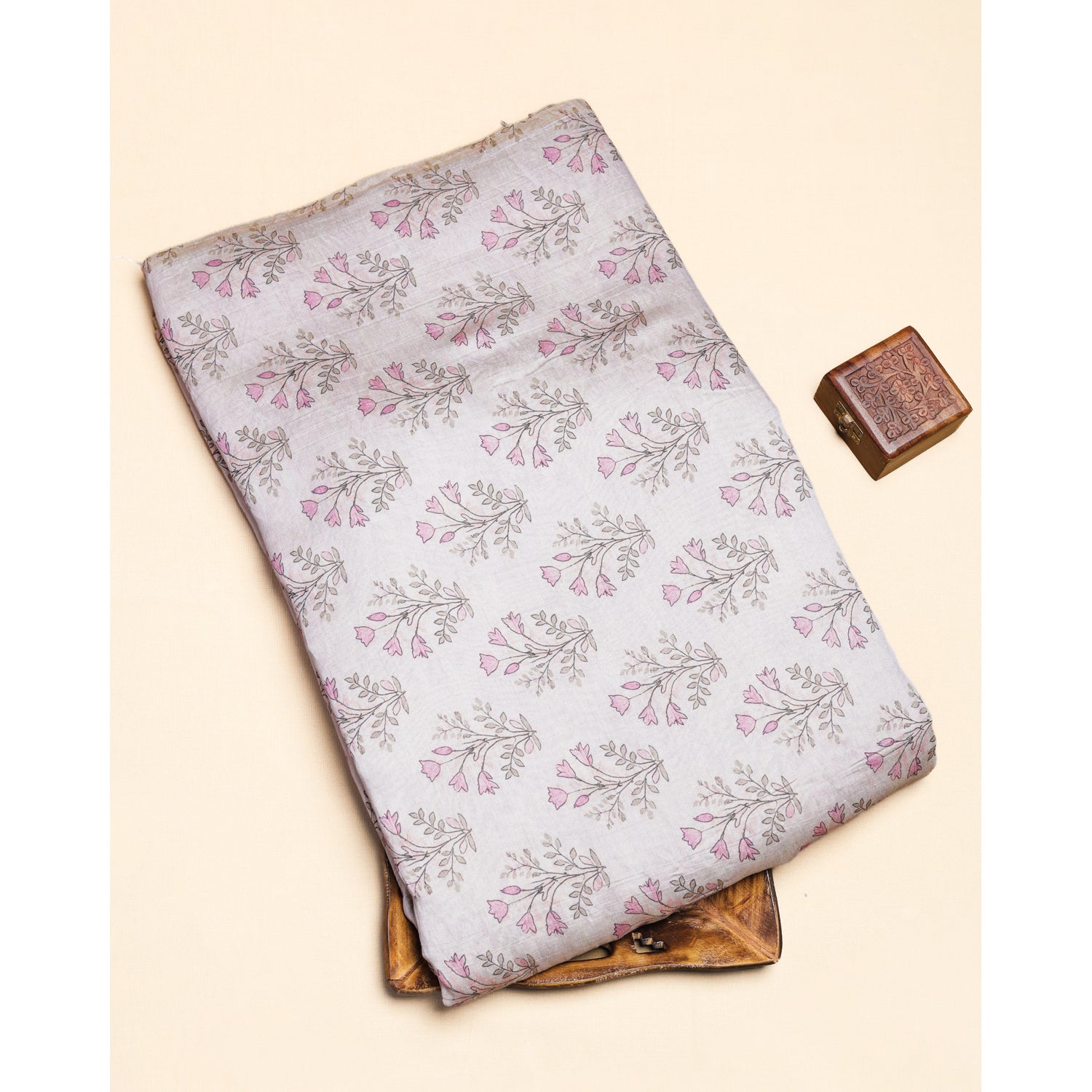 MOGRA CHANDERI PRINTED FABRIC