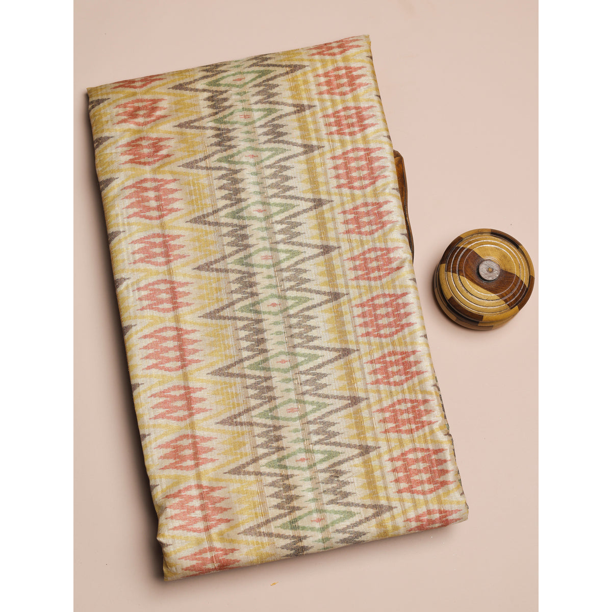 SEMI TUSSAR PRINTED FABRIC