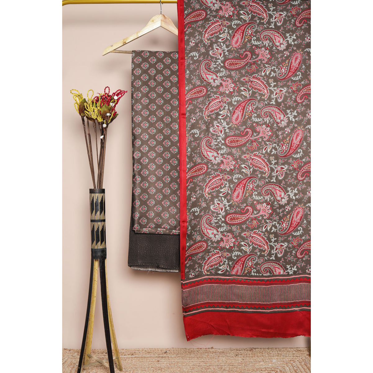 MODAL SILK PRINTED SUIT SET