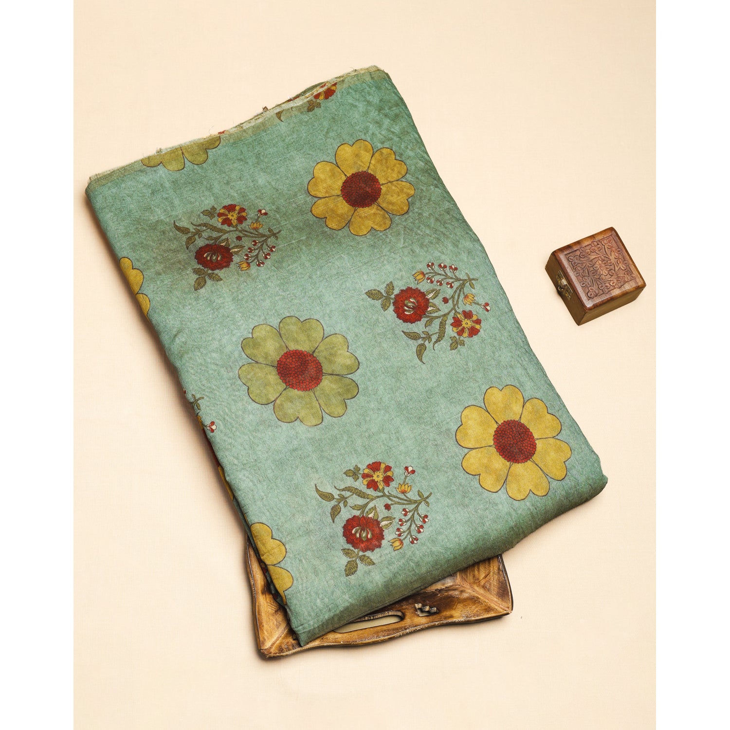 MOGRA CHANDERI PRINTED FABRIC