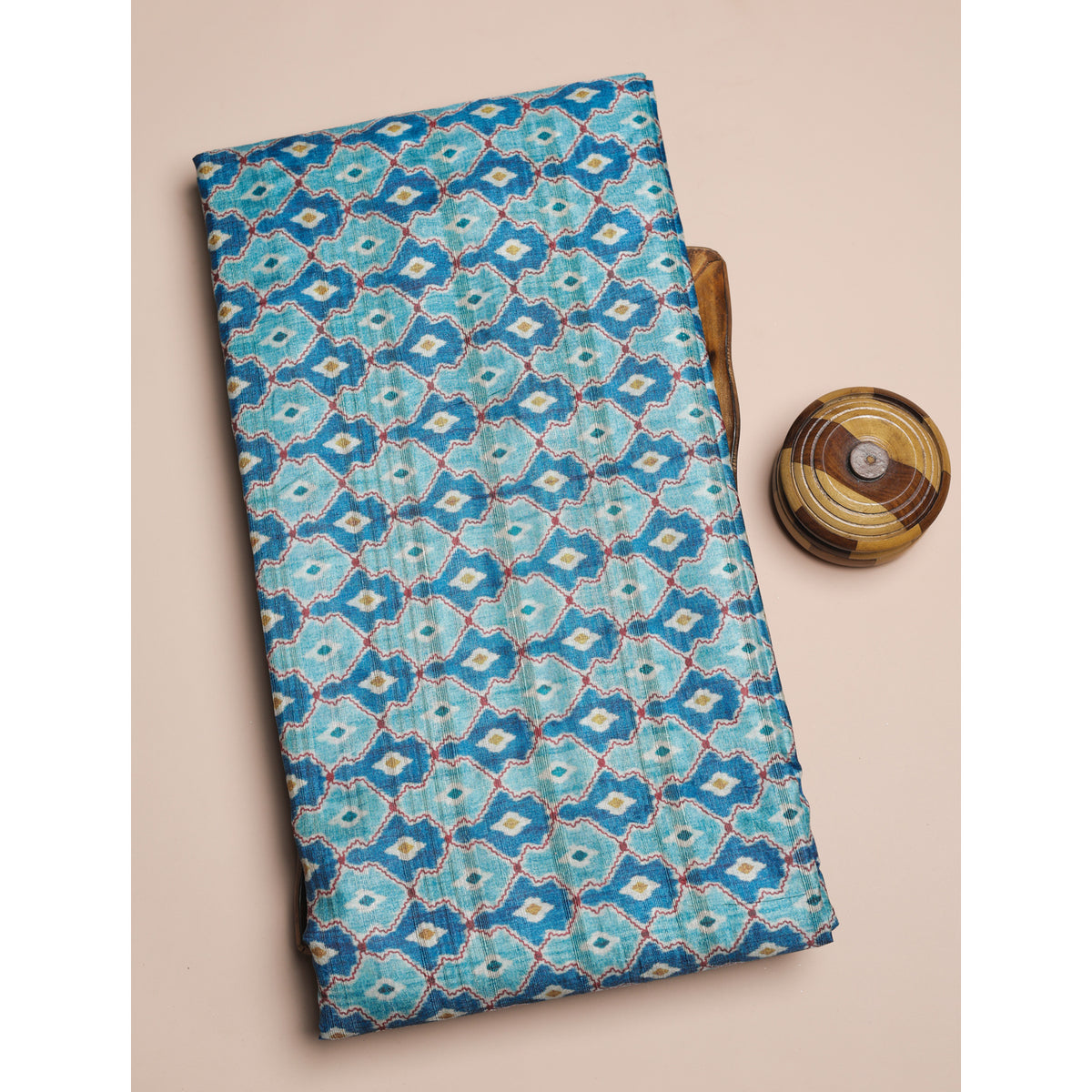 SEMI TUSSAR PRINTED FABRIC