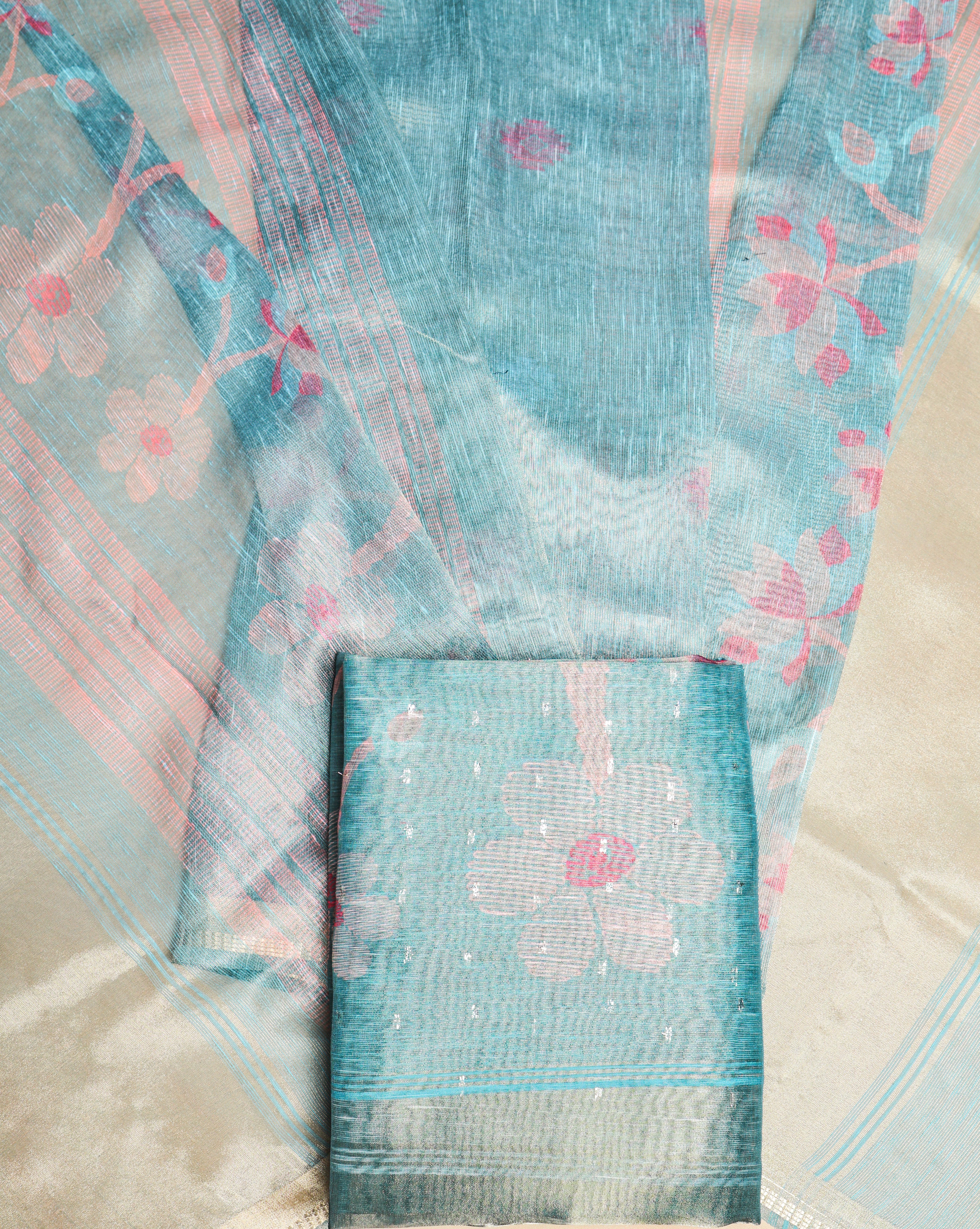 TEHZEEB - TISSUE SILK PRINTED 2 PIECE SET