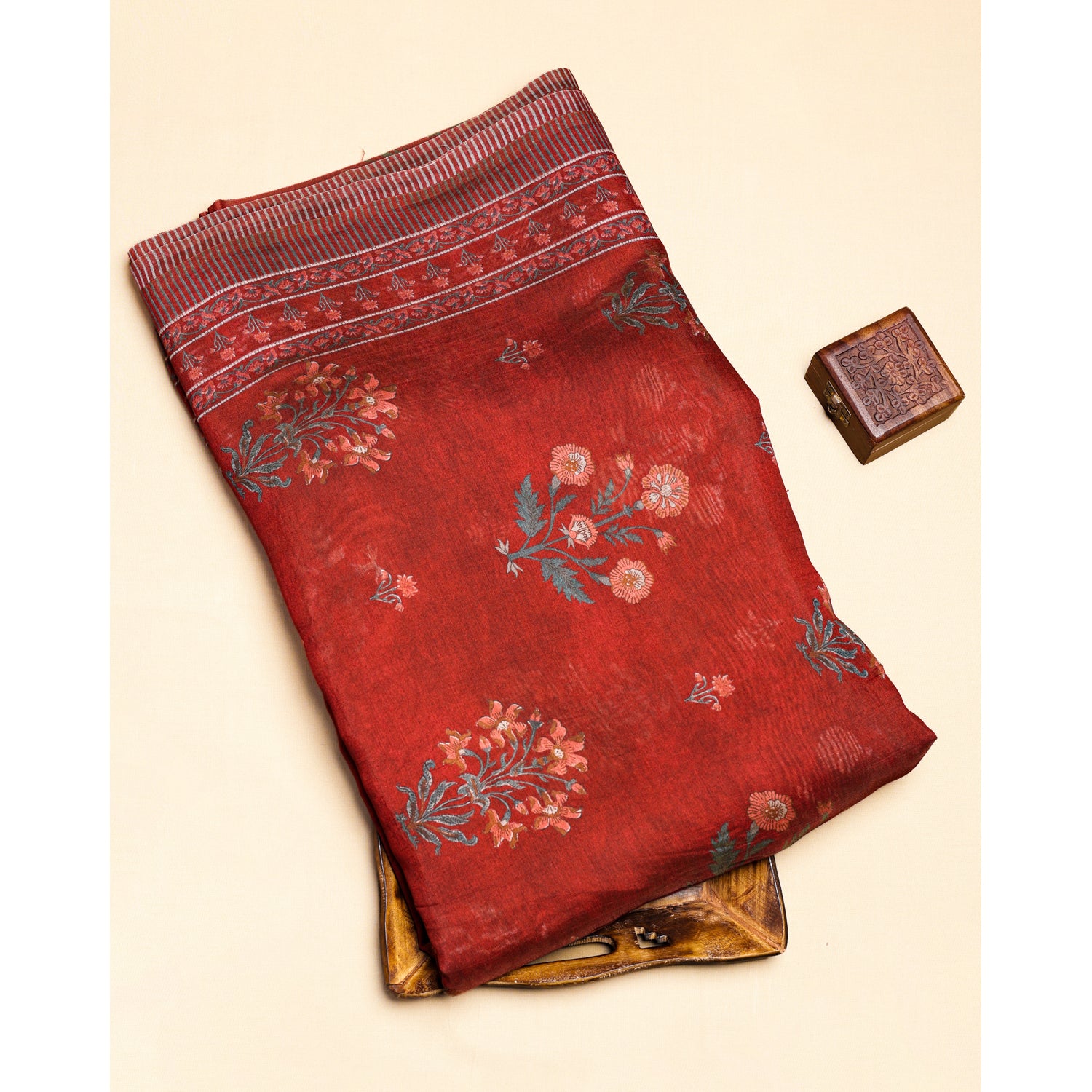 MOGRA CHANDERI PRINTED FABRIC