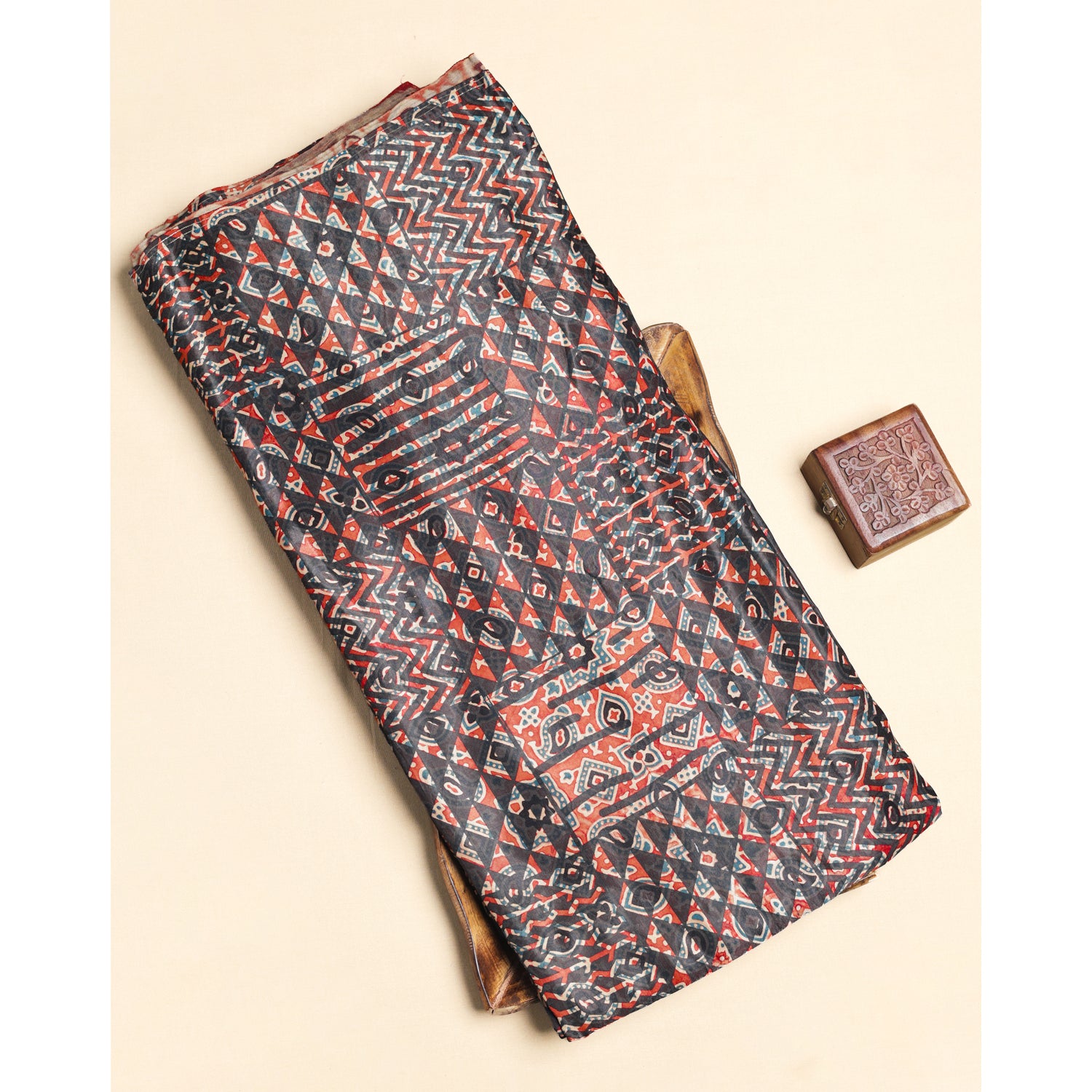 COTTON AJRAKH PRINTED FABRIC