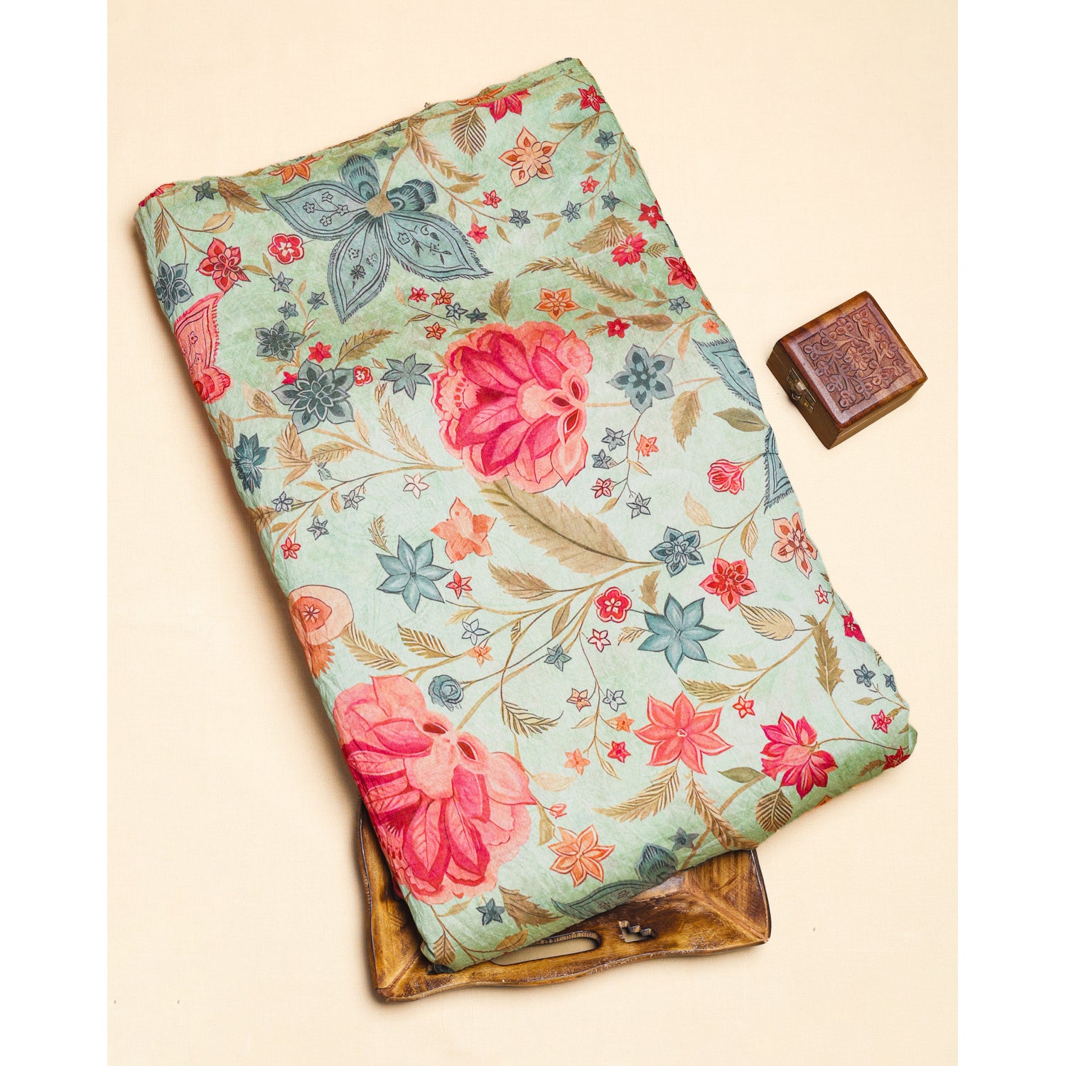 MOGRA CHANDERI PRINTED FABRIC