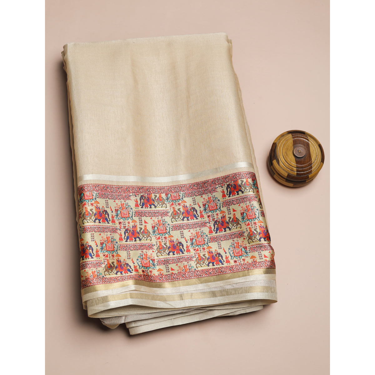 SEMI SILK PRINTED FABRIC