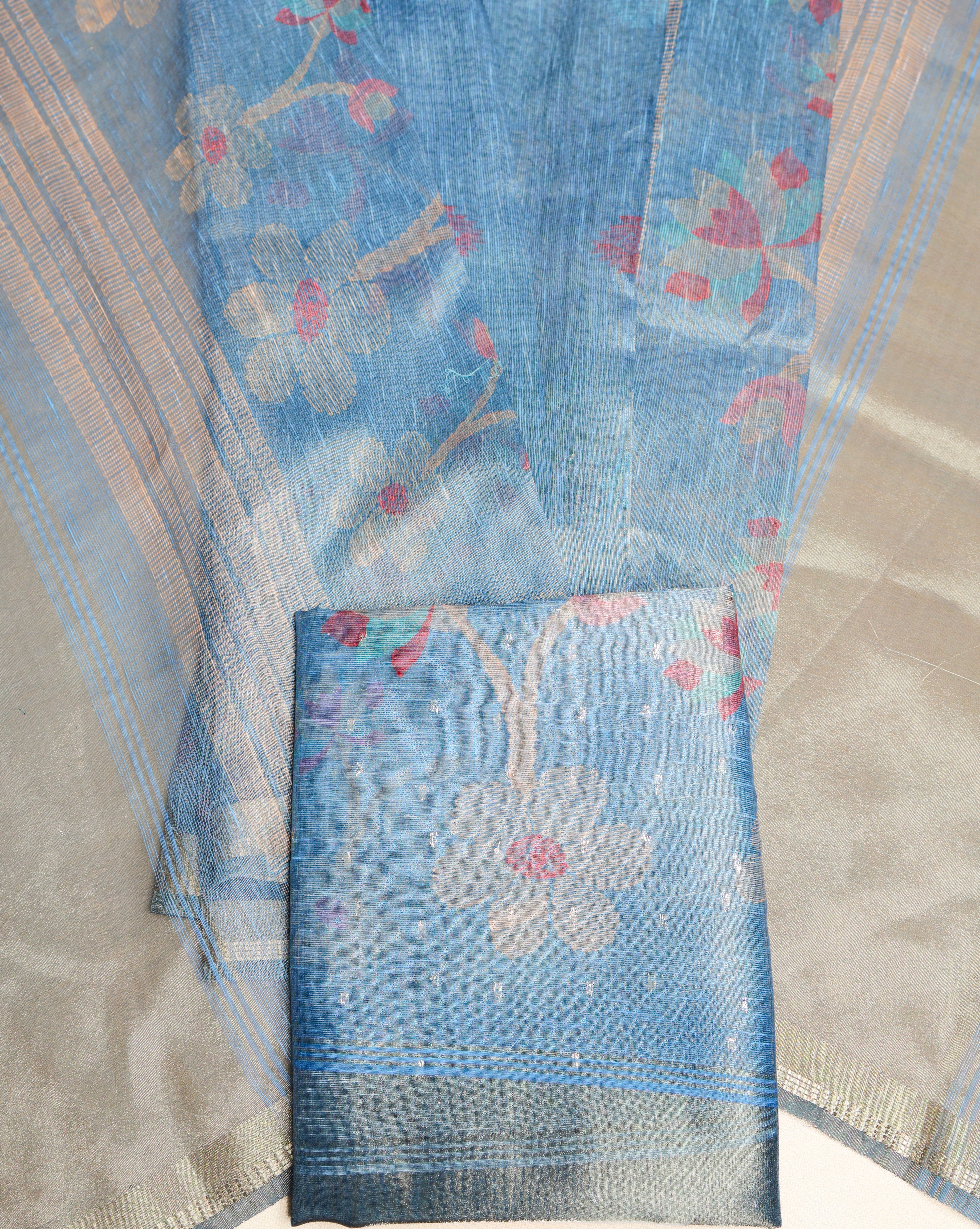 TEHZEEB - TISSUE SILK PRINTED 2 PIECE SET