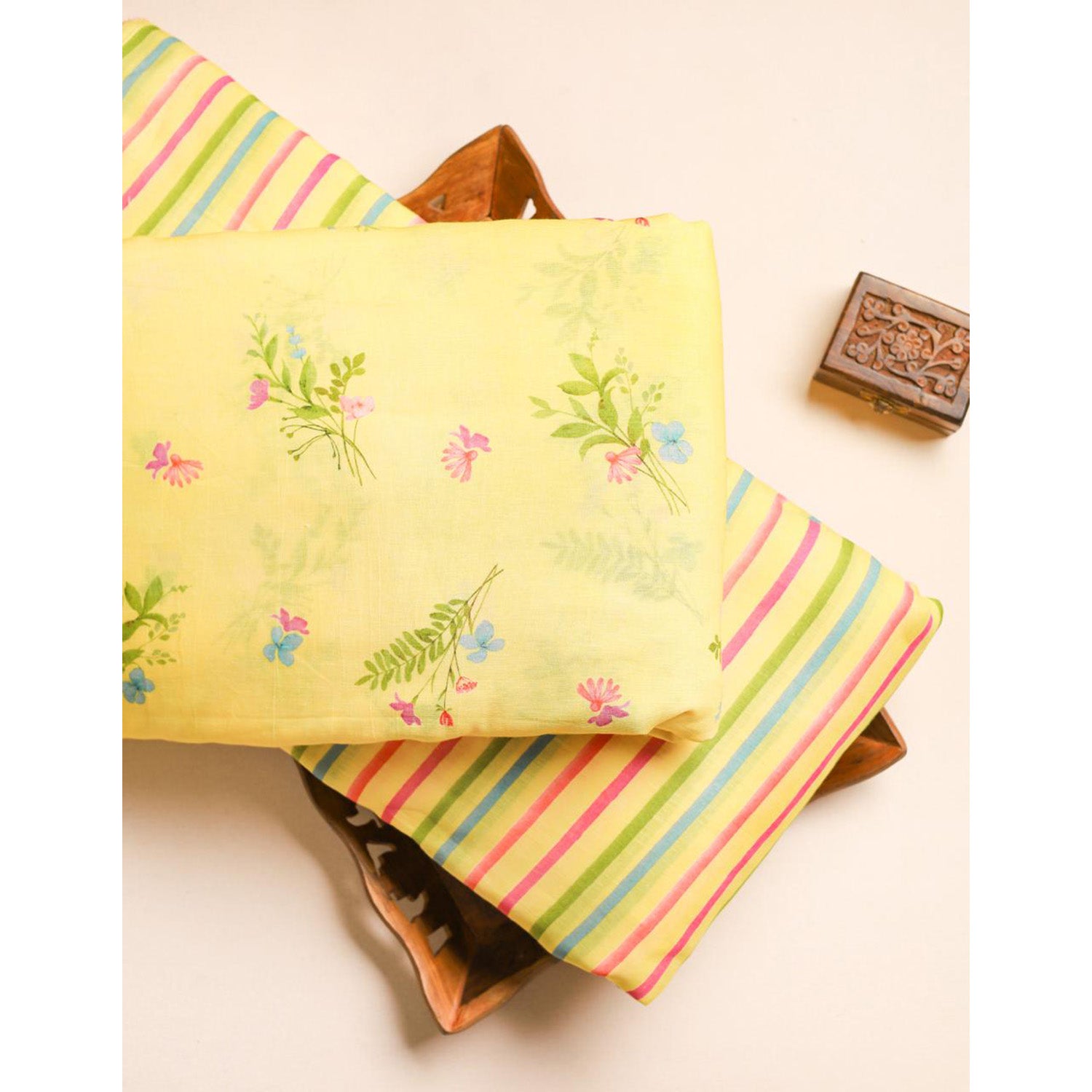 LINEN GEORGETTE PRINTED FABRICS