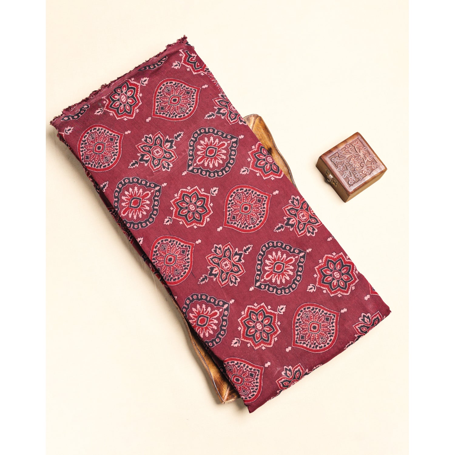 COTTON AJRAKH PRINTED FABRIC