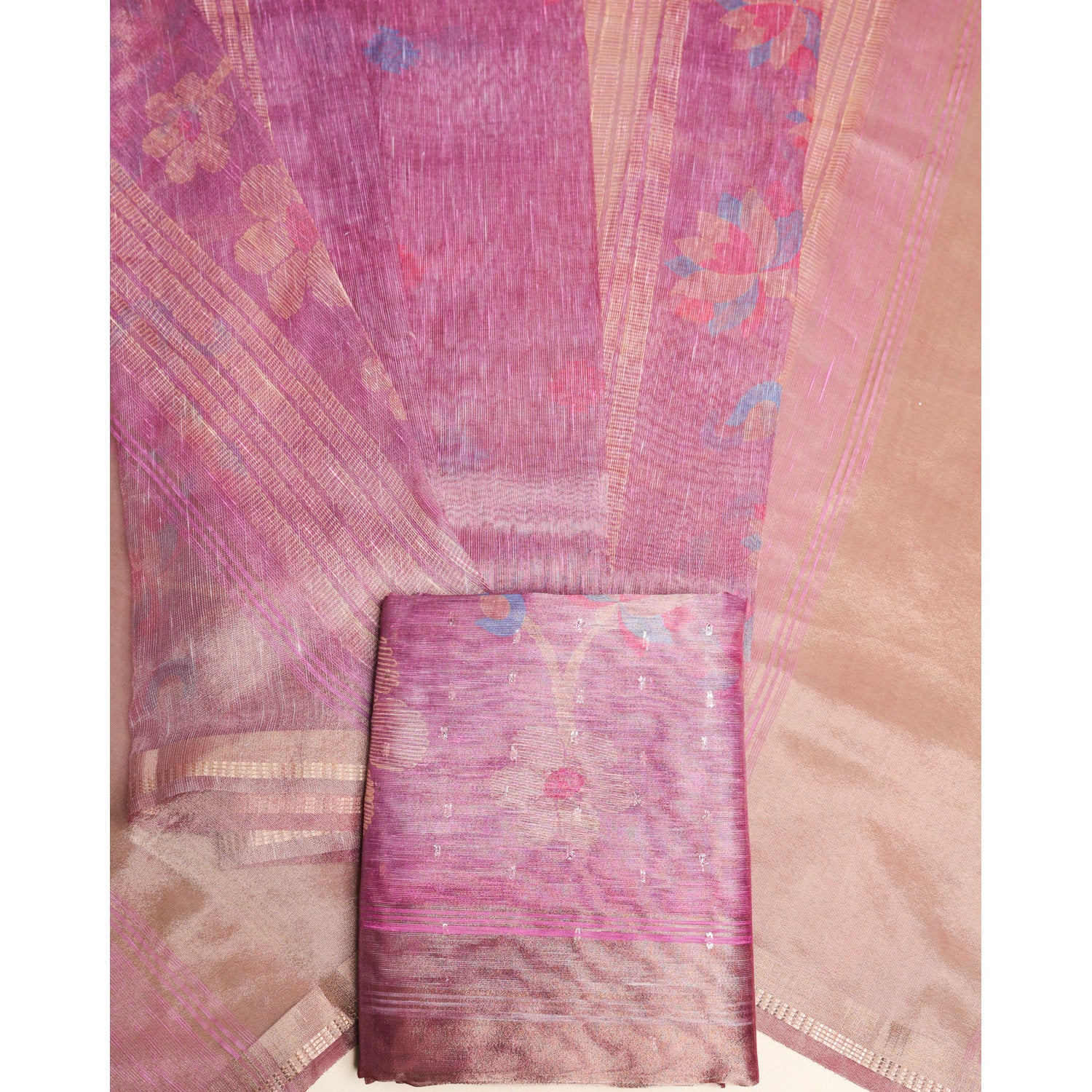 TEHZEEB - TISSUE SILK PRINTED 2 PIECE SET