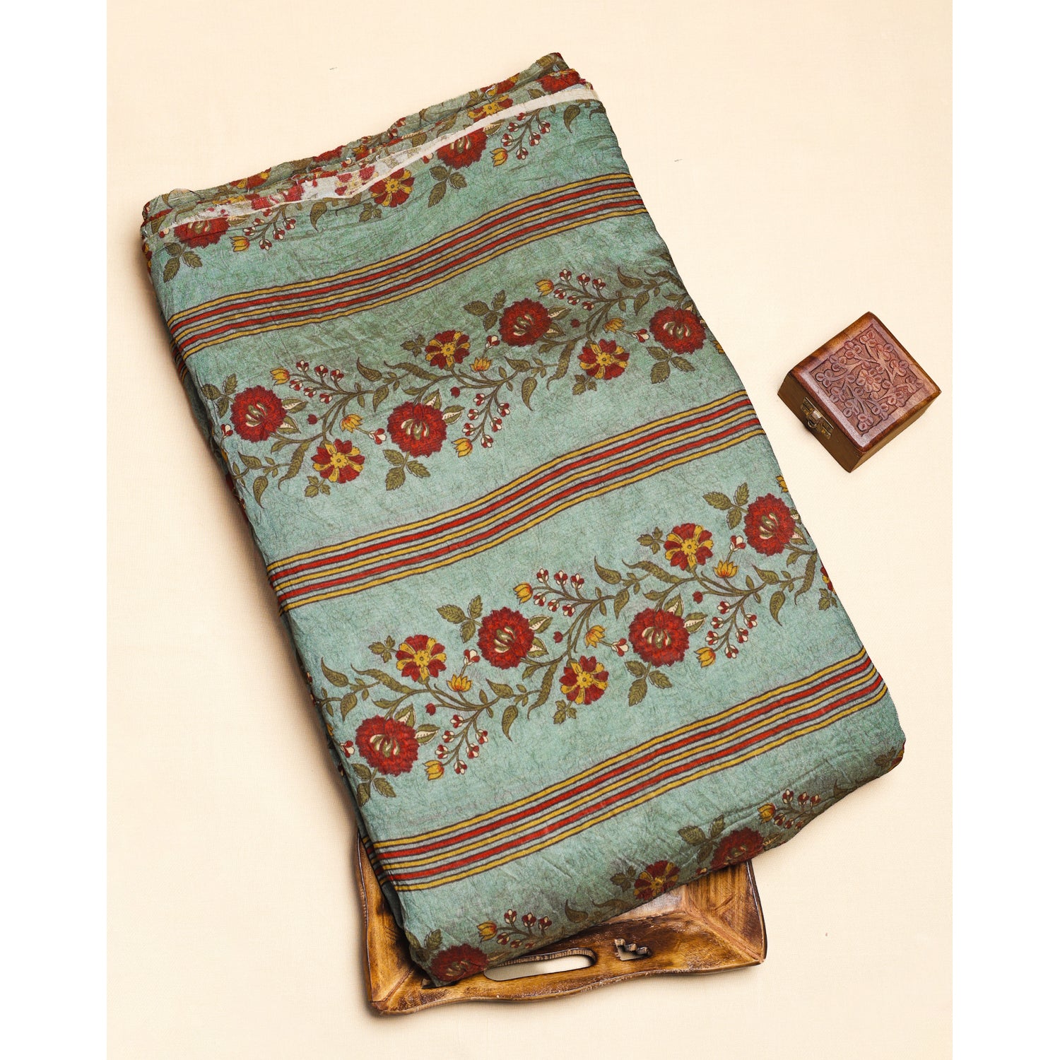 MOGRA CHANDERI PRINTED FABRIC