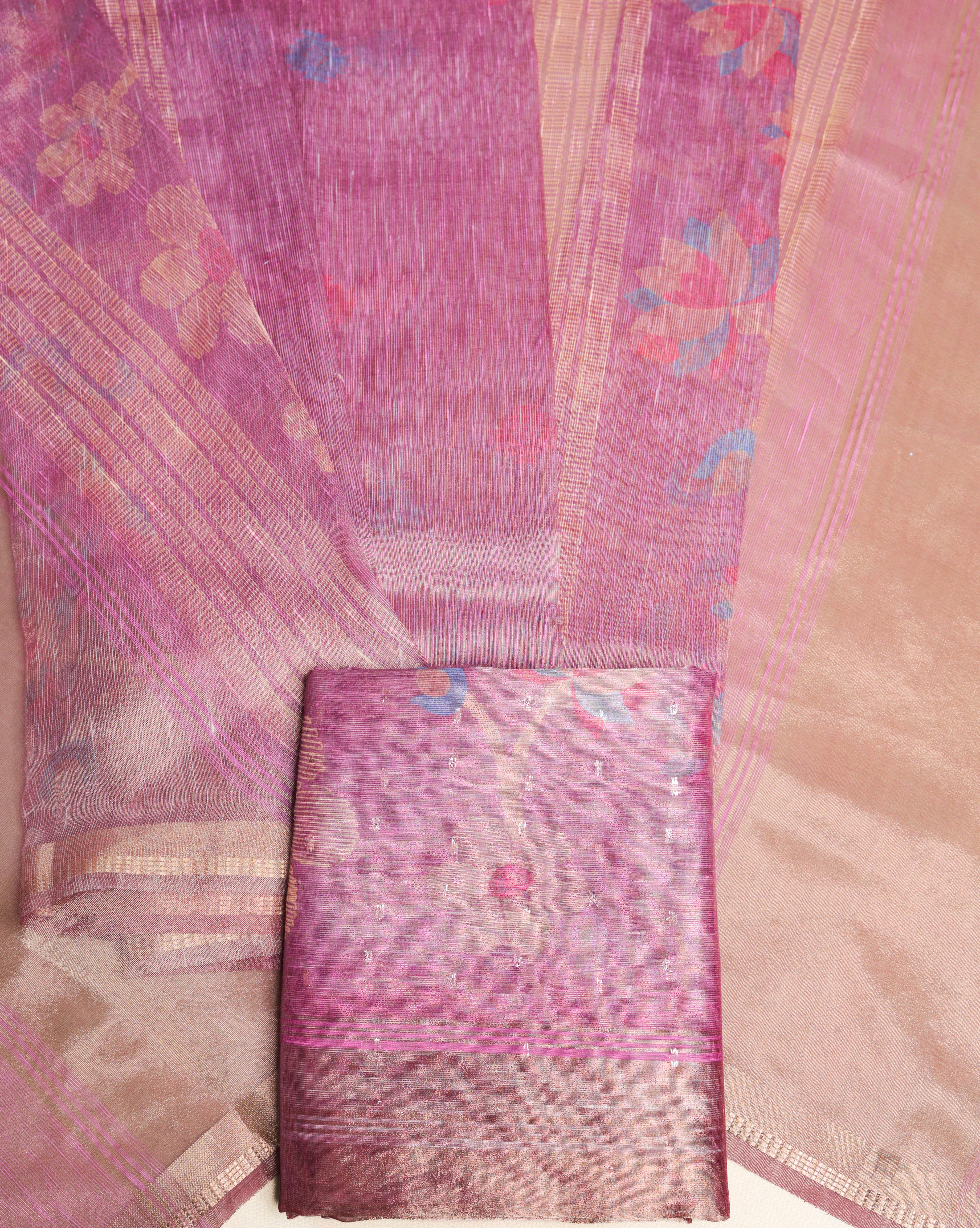 TEHZEEB - TISSUE SILK PRINTED 2 PIECE SET