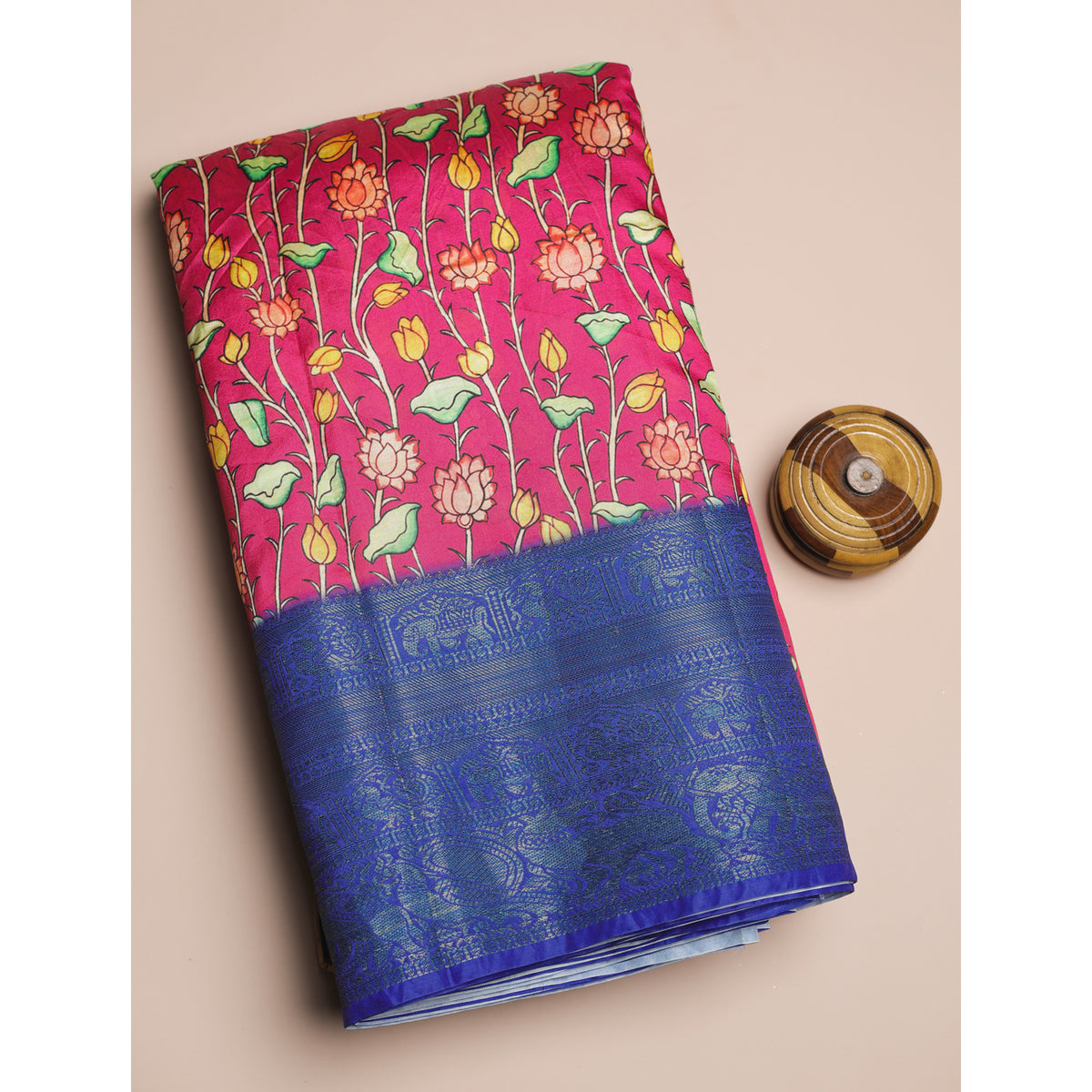 SEMI TUSSAR PRINTED FABRIC