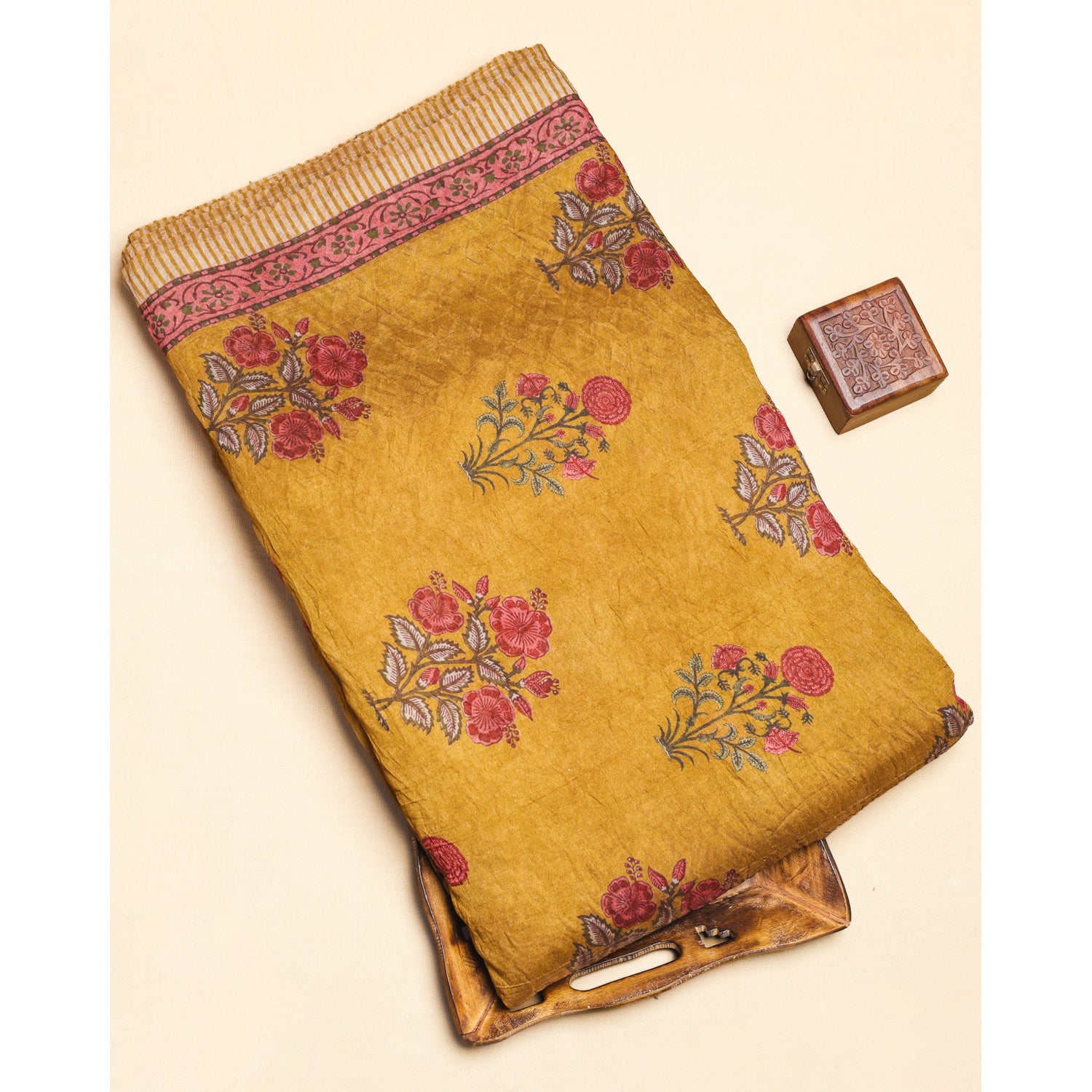 MOGRA CHANDERI PRINTED FABRIC