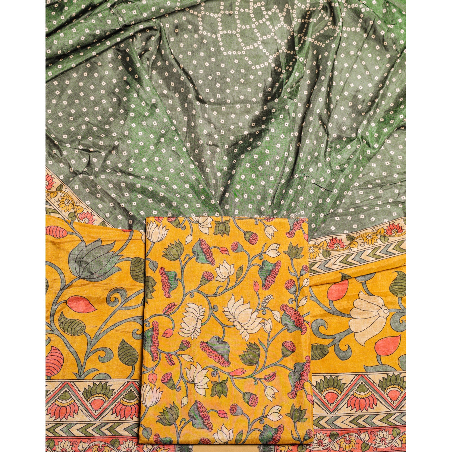 DOLA SILK KALAMKARI 2 PIECE SET