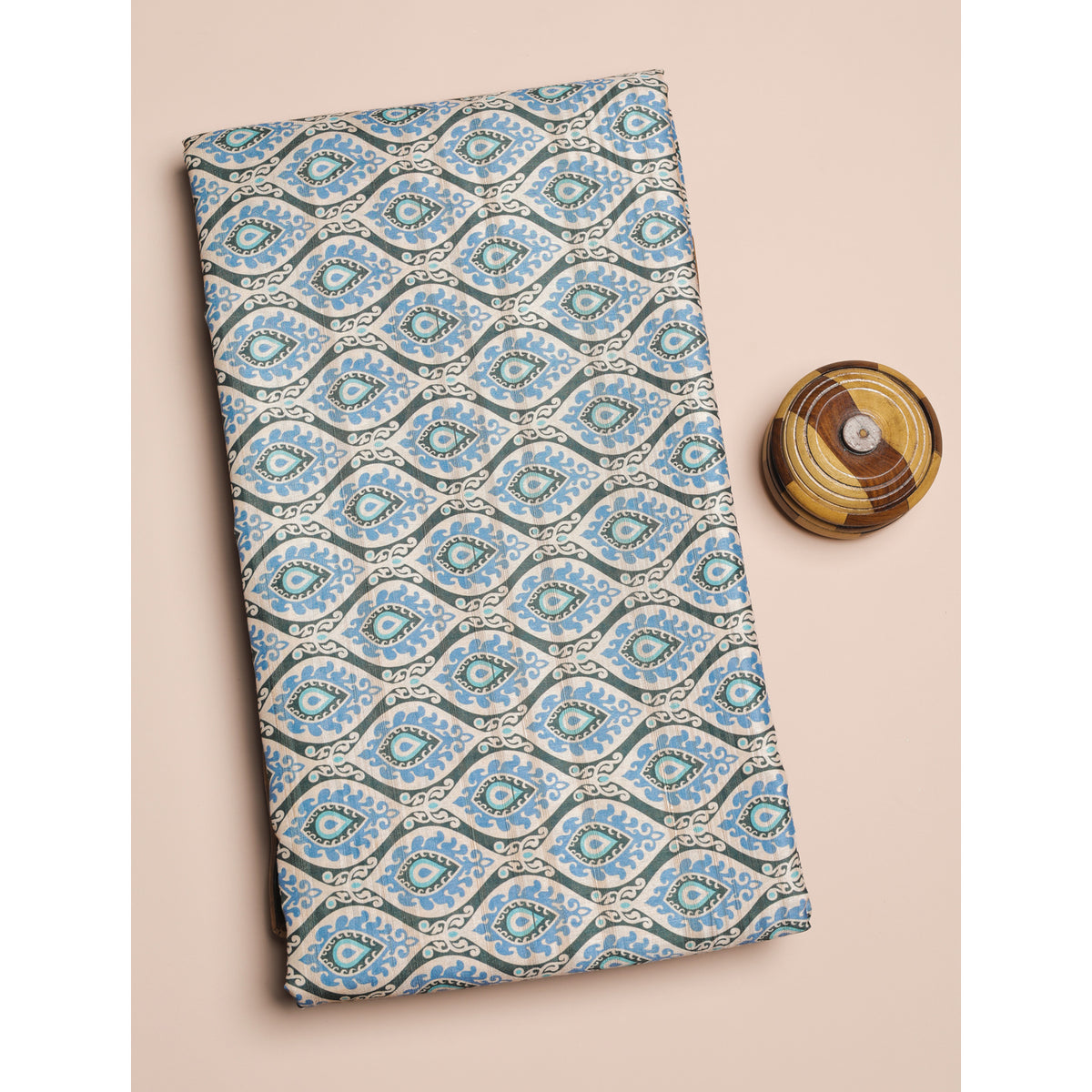 SEMI TUSSAR PRINTED FABRIC