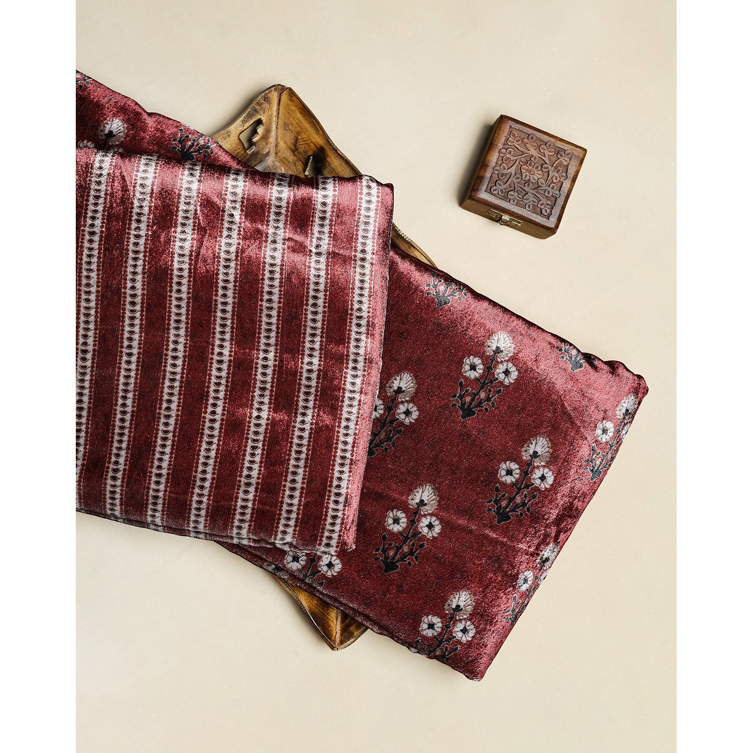 MEHFIL-E-RANG - VELVET DIGITAL PRINTED MIX & MATCH