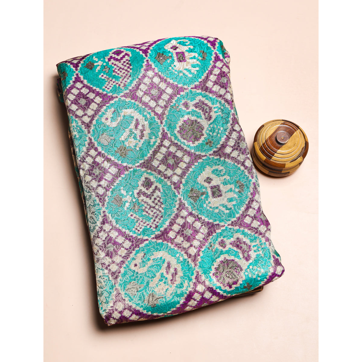 PURE JACQUARD VISCOSE PRINTED FABRIC