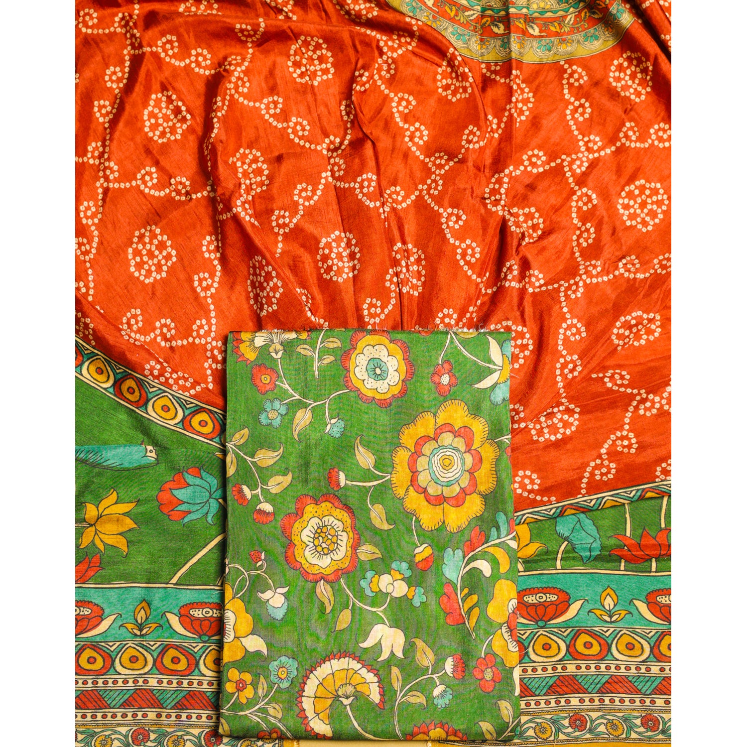 DOLA SILK KALAMKARI 2 PIECE SET