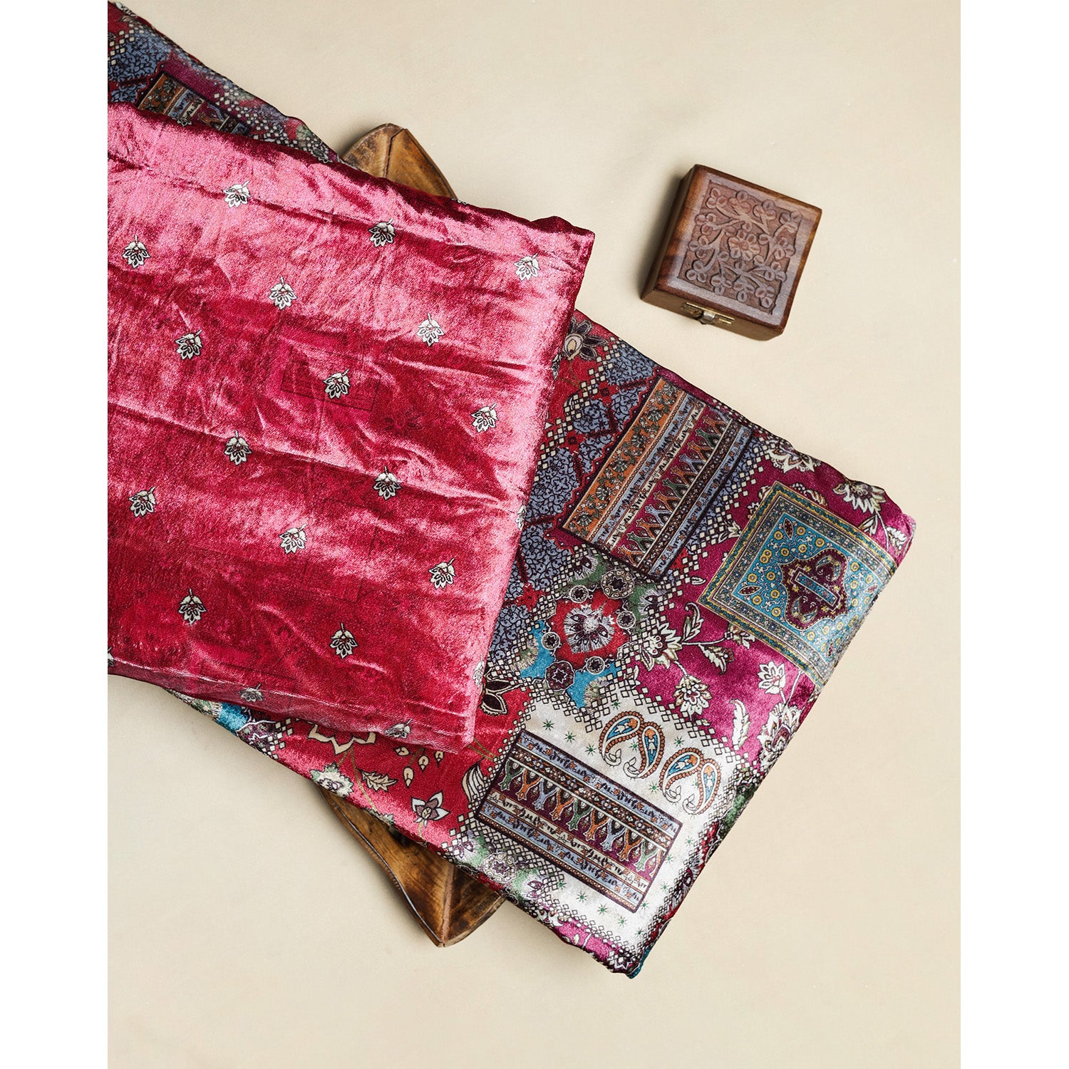 MEHFIL-E-RANG - VELVET DIGITAL PRINTED MIX & MATCH