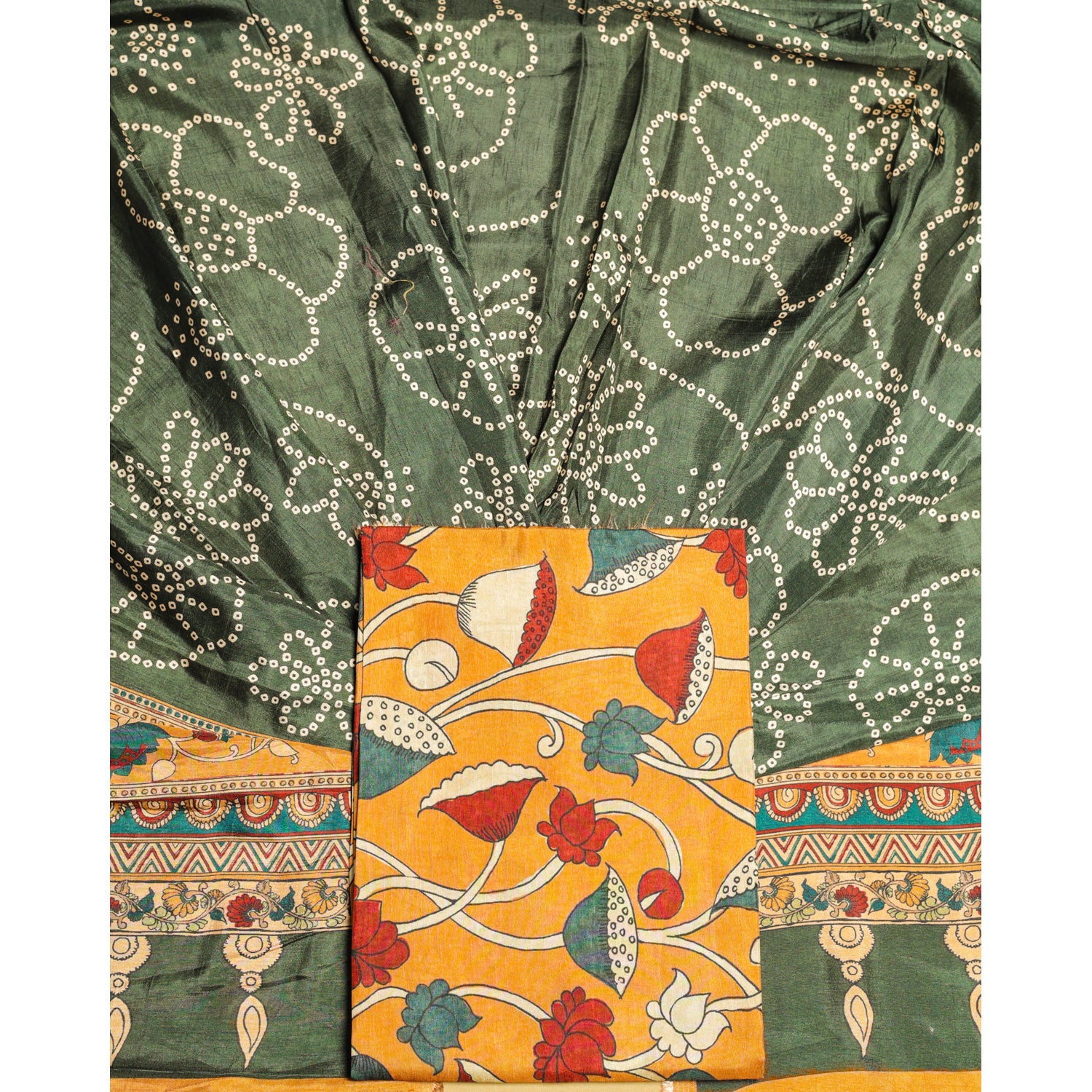 DOLA SILK KALAMKARI 2 PIECE SET