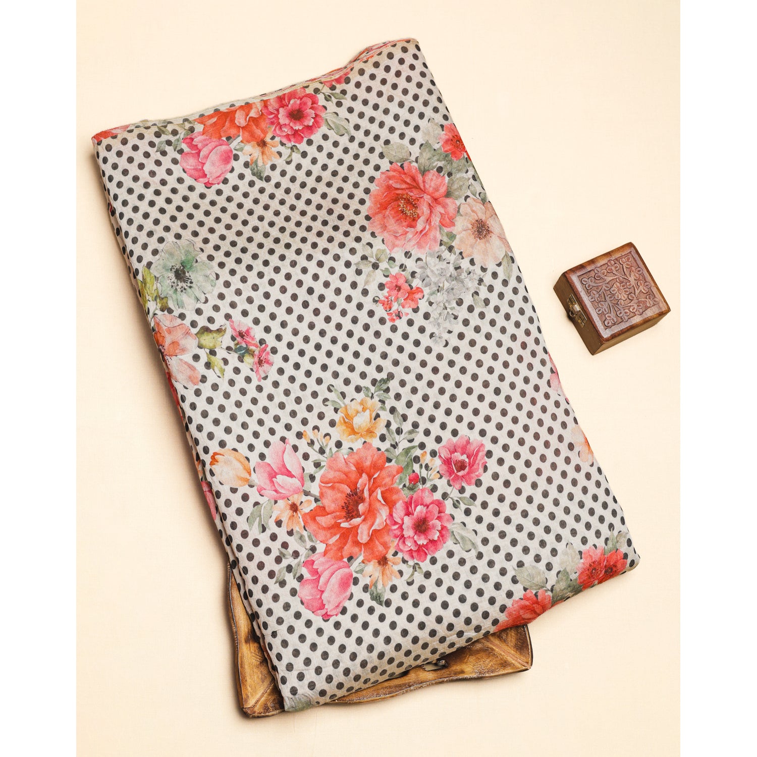 MOGRA CHANDERI PRINTED FABRIC