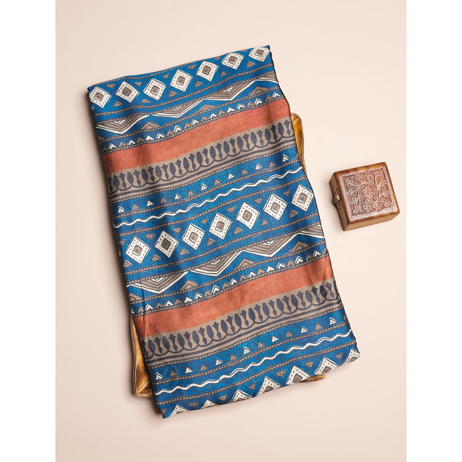 PURE MODAL SILK VANASPATI PRINTED FABRIC