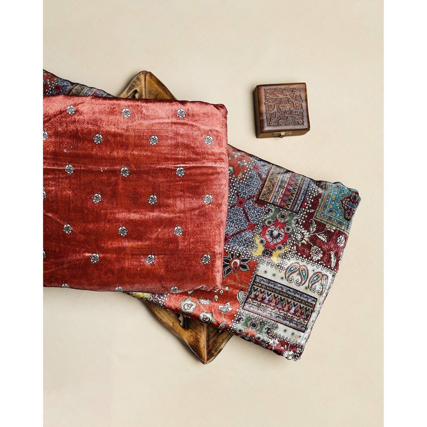 MEHFIL-E-RANG - VELVET DIGITAL PRINTED MIX & MATCH