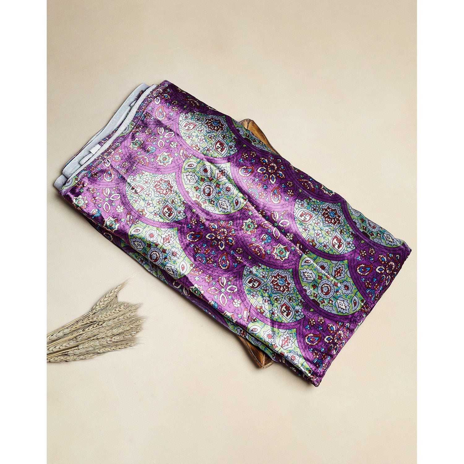 MEHFIL-E-RANG - VELVET DIGITAL PRINTED FABRIC