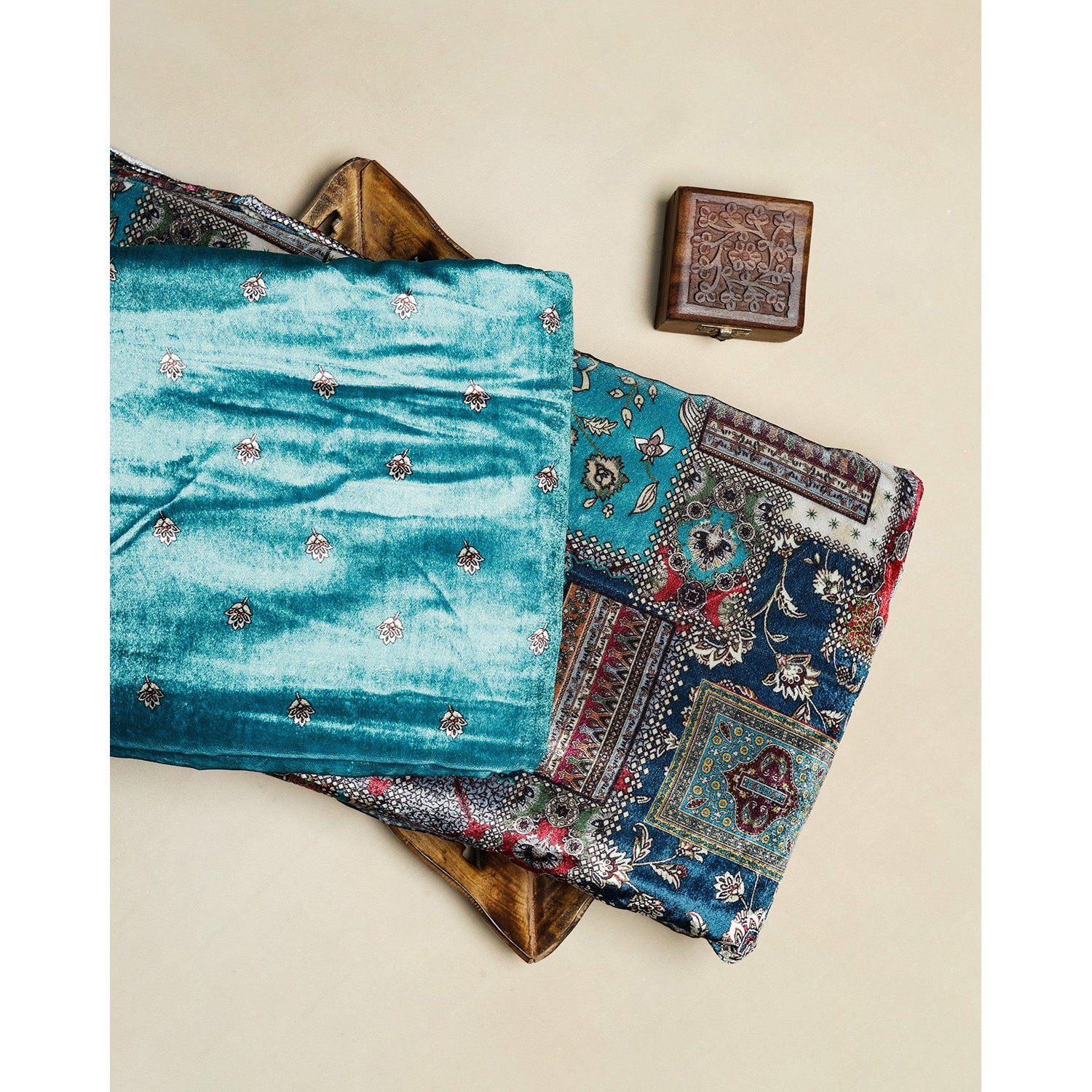 MEHFIL-E-RANG - VELVET DIGITAL PRINTED MIX & MATCH