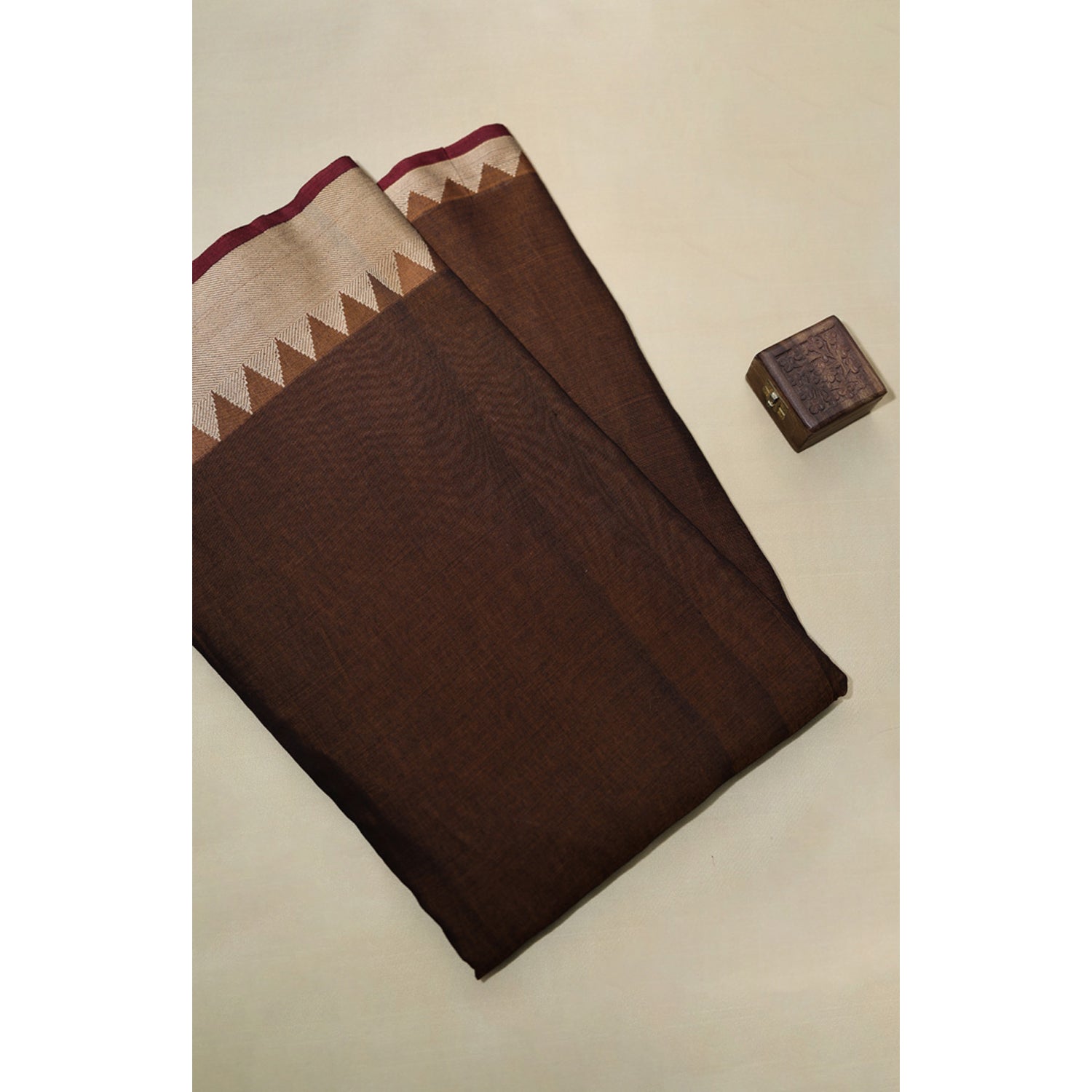 HANDLOOM COTTON NARAYANPET BORDER FABRIC
