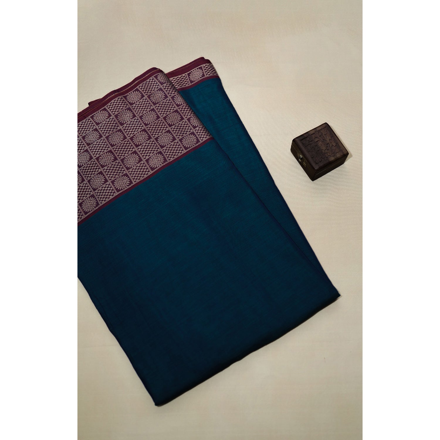 HANDLOOM COTTON NARAYANPET BORDER FABRIC