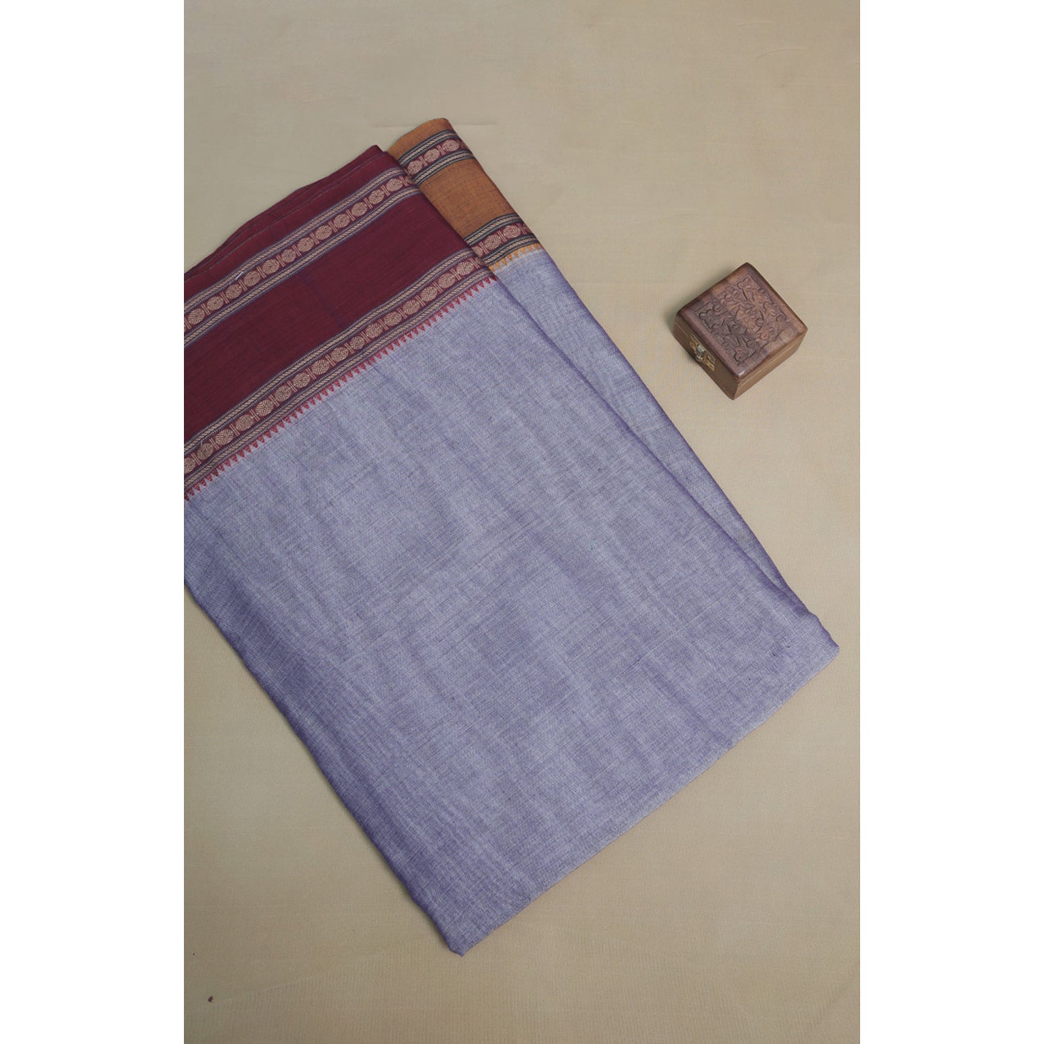 HANDLOOM COTTON NARAYANPET BORDER FABRIC