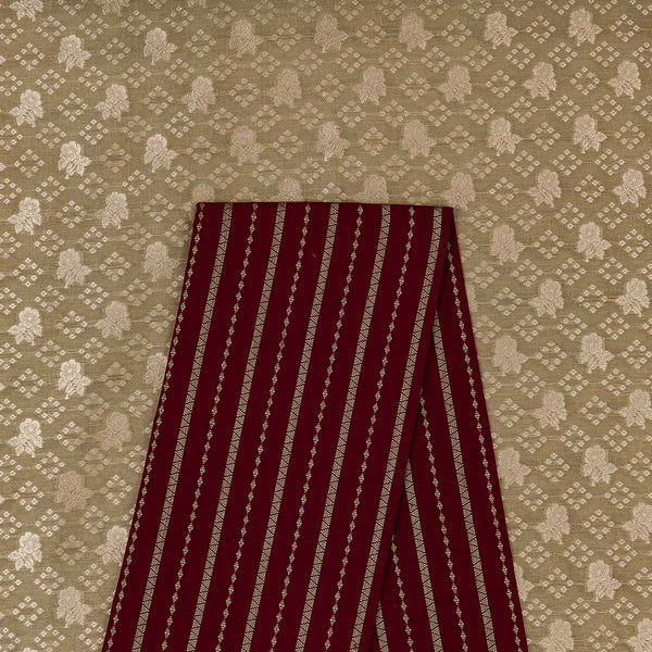 Banarasi Silk Jacquard Fabric & Cotton Jacquard Fabric Unstitched Two Piece Dress Material Online ST-6030C-9755J3