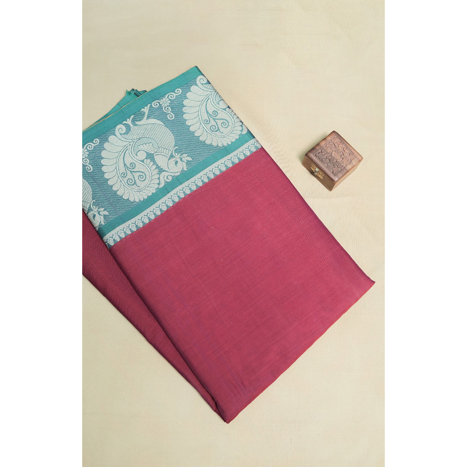 HANDLOOM COTTON NARAYANPET BORDER FABRIC