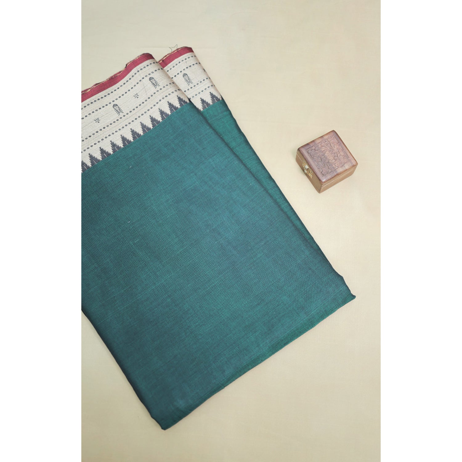 HANDLOOM COTTON NARAYANPET BORDER FABRIC