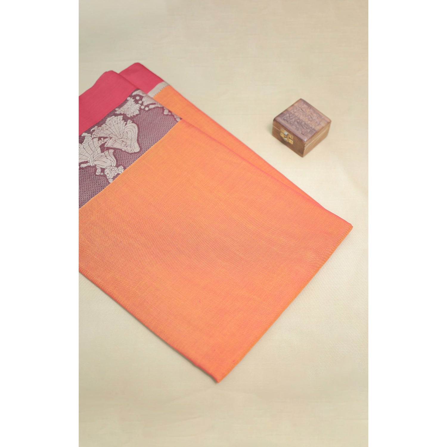 HANDLOOM COTTON NARAYANPET BORDER FABRIC