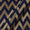 Art Silk Golden Jacquard Chevron Midnight Blue Colour Fabric Online 6053AF11
