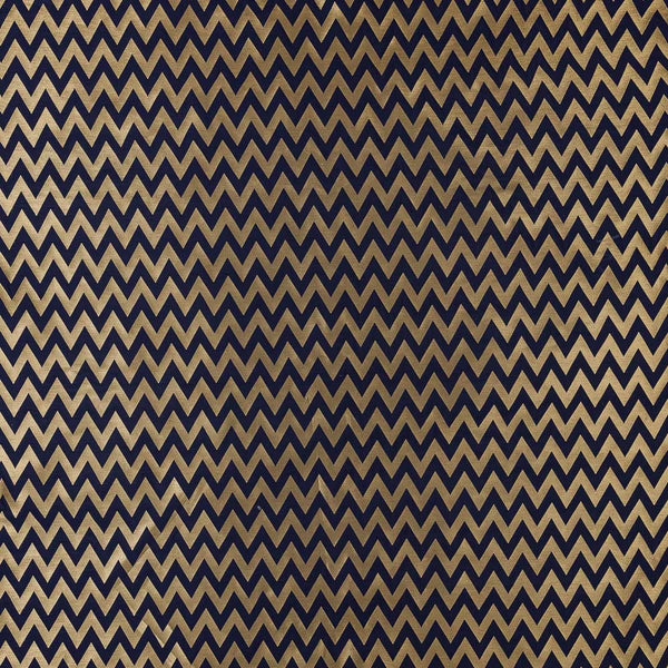 Art Silk Golden Jacquard Chevron Midnight Blue Colour Fabric Online 6053AF11