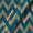 Art Silk Golden Jacquard Chevron Mosaic Blue Colour Fabric Online 6053AF16