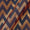 Art Silk Golden Jacquard Chevron Teal X Maroon Cross Tone 45 Inches Width Fabric