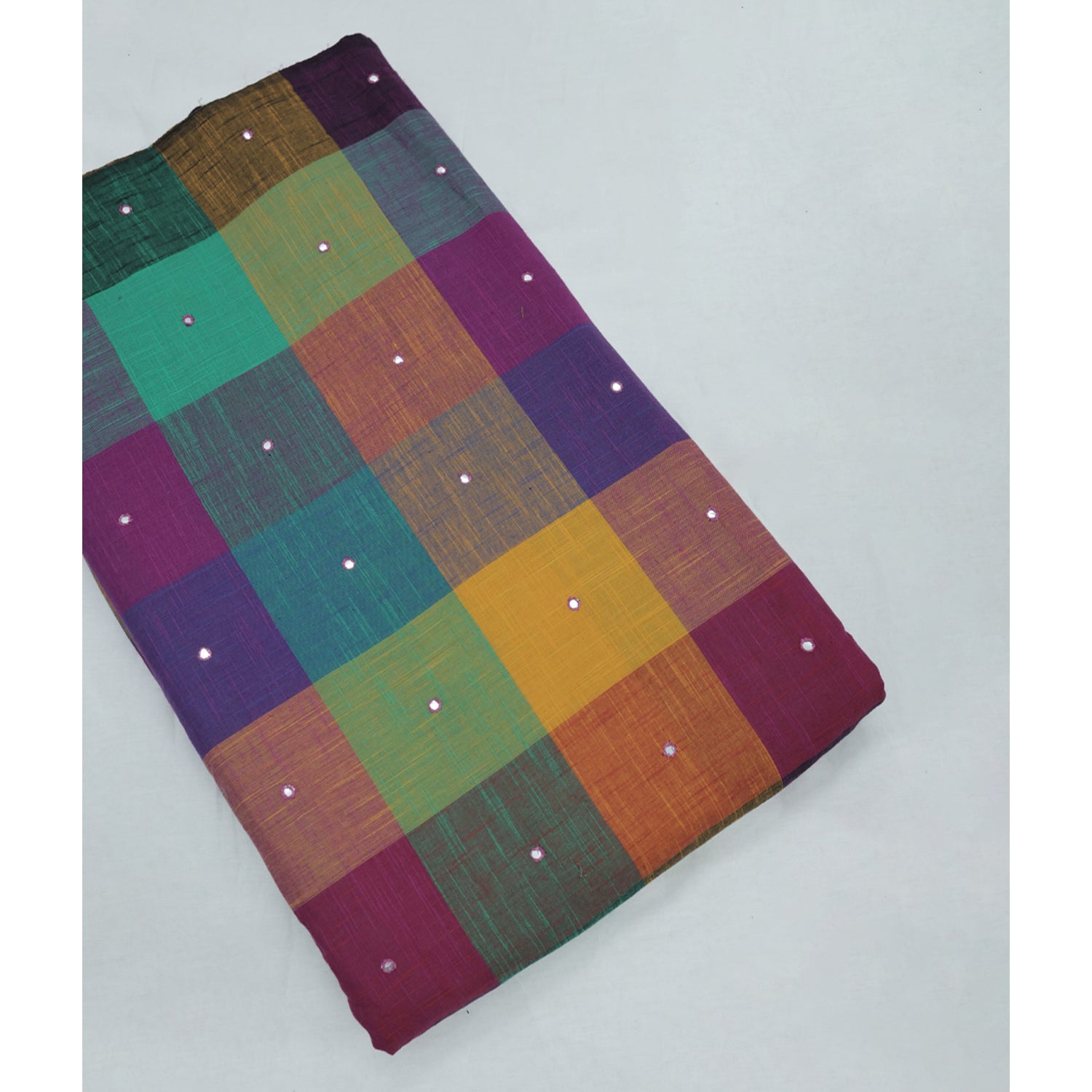 COTTON HANDLOOM MADRAS KATTAM CHECKS FABRIC
