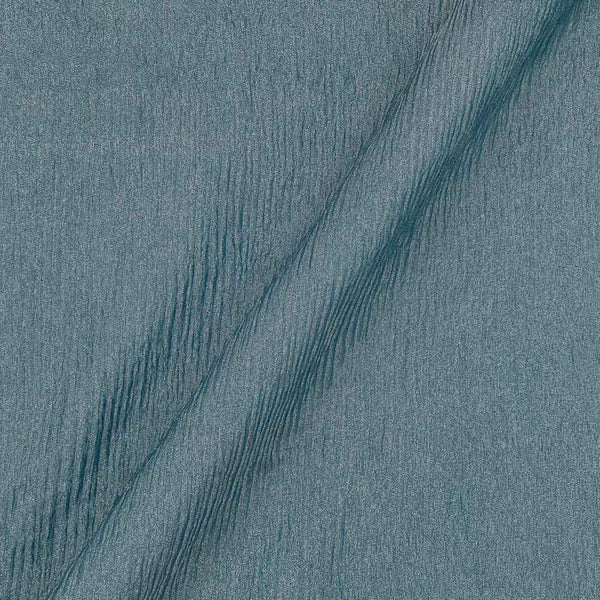 Buy Crush Tissue Aqua X Silver Cross Tone Fabric Online 6055P