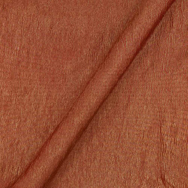 Buy Crush Tissue Brick Gold Colour Fabric Online 6055R