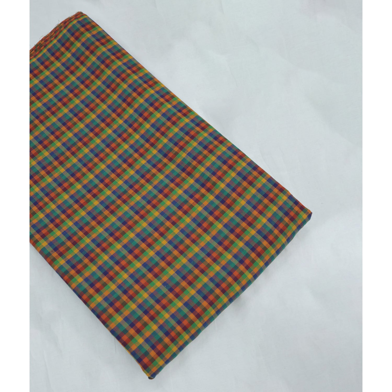 COTTON HANDLOOM MADRAS KATTAM CHECKS FABRIC