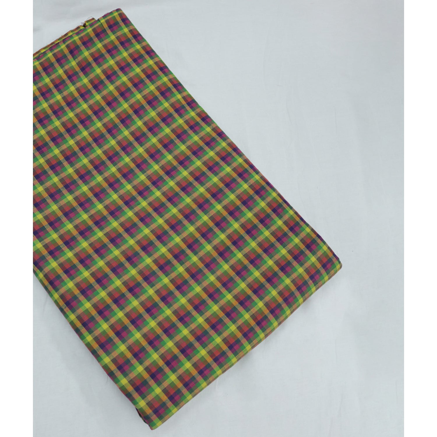 COTTON HANDLOOM MADRAS KATTAM CHECKS FABRIC