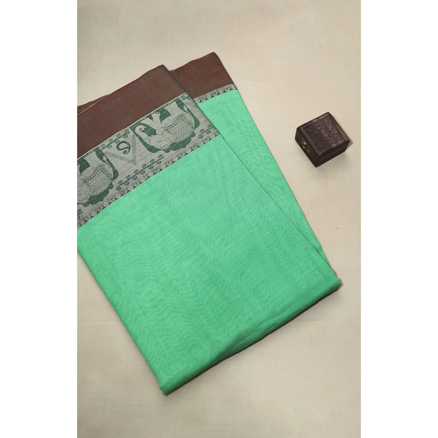 HANDLOOM COTTON NARAYANPET BORDER FABRIC