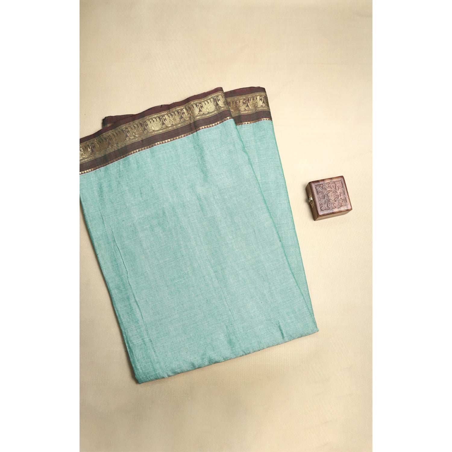 HANDLOOM COTTON NARAYANPET BORDER FABRIC